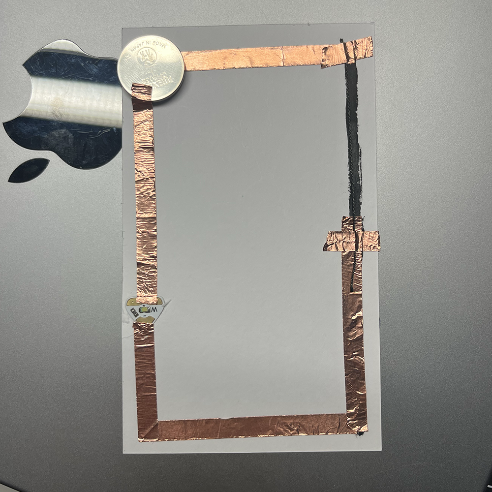 Making test of low voltage electricity using yarn #2.